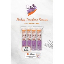 Kazan Hobi 4 Al 3 Öde Lux Disk Makyaj Pamuğu 100'LÜ, Kulak Çubuğu Hediyeli