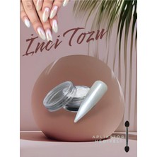 Kazan Hobi Hb Tasarım Inci Tozu Nail Art Kalici Oje Tirnak Süsleme Beyaz