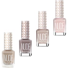 Kazan Hobi Pastel Oje Nude 4'lü 53.set 755-751-760-766