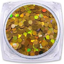 Kazan Hobi Epoksi Süsleme Glitter Yuvarlak Gold Pul 5gr