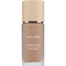 Kazan Hobi Alix Avien Kırışıklık Karşıtı Nemlendirici SPF30 Parlak Bitişli Fondöten Care Enhancer 818 Golden Honey