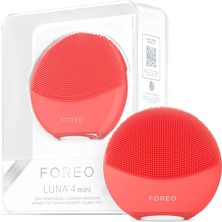 Kazan Hobi Foreo Luna 4 Mini Yüz Temizleme Fırçası ve Yüz Masaj Aleti - Premium Yüz Bakımı - Yüz Bakım Ürünlerinin Emilimini Artırır - Basit Cilt Bakım Araçları - Tüm Cilt Tipleri Için - Coral