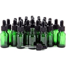 Kazan Hobi Vivaplex, 24, Yeşil, 10 ml (1/3 Oz) Cam Şişe, Cam Gözlü Damlalıklı