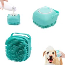 Kazan Hobi Aputue Evcil Hayvan Banyo Fırçası, 2'li Paket Köpek Banyo Fırçası, Yumuşak Silikon Şampuan Fırçası, Kısa ve Uzun Tüylü Köpekler Için, Masaj Yaparak Temizlik Sağlar