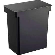 Kazan Hobi Yamazakı Home Tower Hava Geçirmez Evcil Hayvan Maması Saklama Kabı - Şeffaf Kapaklı ve Saplı Kedi ve Köpek Maması Tutucu Kutusu - Ekstra Büyük - Polipropilen - 6,6 Galon, 25 Litre, Siyah