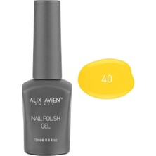 Kazan Hobi Alıx Avıen Uv Kalıcı Sarı Jel Oje 40 - Gel Polish - 12 ml