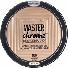 Kazan Hobi Maybelline New York Master Chrome Metalik Aydınlatıcı Pudra, 100 Molten Gold