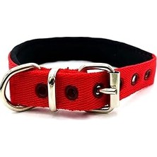 Kazan Hobi Mizgin Küçük Irk ve Yavru Yumuşak Dokulu Köpek Tasması (Kırmızı)
