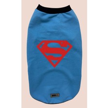 Kazan Hobi Monopetz Yeni Sezon Köpek ve Kedi Kıyafeti - Mavi Superman Xl Beden
