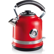 Kazan Hobi Ariete Moderna Su Isıtıcı Kırmızı 2854/00 - Modern Kettle 1,7 Lt, 2000 Watt, Paslanmaz Çelik Gövde, Su Sıcaklığını Gösteren Termometre, 360° Kablosuz Taban