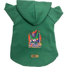 Kazan Hobi Kapişonlu Polar Sweatshirt Köpek ve Kedi Kıyafeti & Elbisesi Yeşil Dbz 05 S