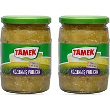 Kazan Hobi Tamek Közlenmiş Patlıcan 520 gr Cam Kavanoz x 2 Adet