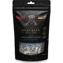Kazan Hobi Reflex Morina Balığı Derisi Küpleri Köpek Ödül Maması 130 gr