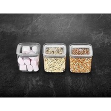 Kazan Hobi Vip Ahmet Sude Kare Saklama Kabı, 3X700 ml