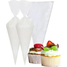 Kazan Hobi Kullan At - Tek Kullanımlık Krema Sıkma Torbası Seti, Plastik, 37X31X21 Cm, 1 Paket - 50 Adet