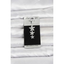 Kazan Hobi 316L Cerrahi Çelik Sallantılı Sıralı Lotus Model Göbek Piercing