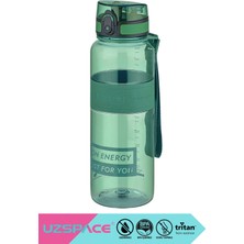 AvantajAl Uzspace 1000ml Silikon Gövdeli El Askılı Tritan Su Matarası Yeşil