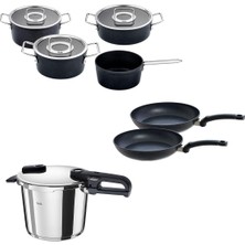 Kazan Hobi Fissler Vitaquick Edition 6 Litre Düdüklü Tencere + Adamant Tencere ve Tava Seti