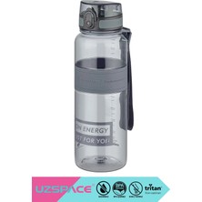 AvantajAl Uzspace 1000ml Silikon Gövdeli El Askılı Tritan Su Matarası Gri