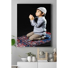 Kazan Hobi Postermanya (PSTER15883) Dua Eden Çocuk Kanvas Tablo 40 x 60