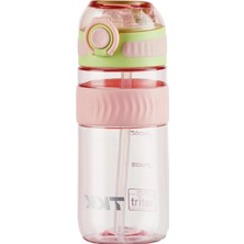 Kazan Hobi Tkk 550 ml Pipetli Bpa Içermeyen Taşıma Kulplu Tritan Su Matarası FFTKK1016-550MLPIPETLI