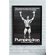 Kazan Hobi Postermanya (PSTER13032) Pumping Vücut Geliştirme Body Building Fitness Çerçeveli Tablo (30 x 40CM)