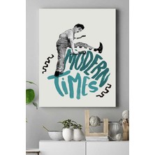 Kazan Hobi Postermanya (PSTER15582) Modern Times Film Afişi Kanvas Tablo 2 21 x 30