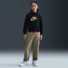 Nike Club Fleece Hoodie Gold Satn Çocuk Siyah Sweatshirt