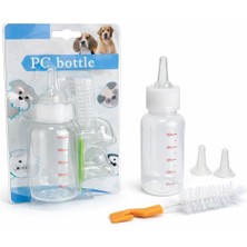 Kazan Hobi Jouis Yavru Kedi Köpek Biberonu 50 ml – Evcil Hayvan Süt ve Mama Besleme Şişesi Seti, Ölçekli Mini Tasarım, 2 Yedek Silikon Emzikli, Temizleme Fırçalı, Yeni Doğan ve Yetim Yavru Bakım Aparatı