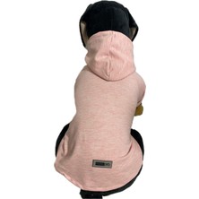 Kazan Hobi Monopetz Kapişonlu Sweatshirt Köpek ve Kedi Kıyafeti - Düz Koyu Pembe Xl Beden