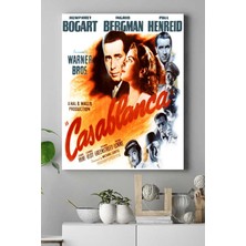Kazan Hobi Postermanya (PSTER15521) Casablanca-Kazablanka Film Afişi Kanvas Tablo 2 50 x 70