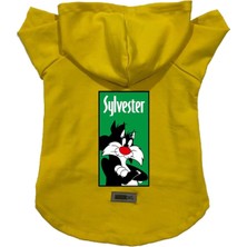 Kazan Hobi Kapişonlu Polar Sweatshirt Köpek ve Kedi Kıyafeti & Elbisesi Sarı Sylvester Xl