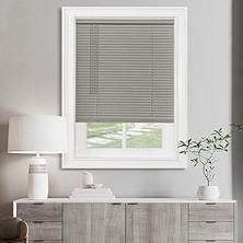 Kazan Hobi Akülü Işık Filtreleme Mini Stor Perde - 76 cm Genişlik, 150 cm Uzunluk, 2,5 cm Çıta Boyutu - Gri - Akülü Gıı Morningstar Yatay Pencere Panjurları Achim Home Decor Tarafından