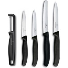 Kazan Hobi Victorinox Siyah 5 Li Büyük Soyma Seti