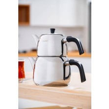 Kazan Hobi Acar Alvez Aile Boy Çelik Çaydanlık Takımı AR-08588