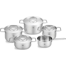 Kazan Hobi Fissler Pure Collection 9 Parça Metal Kapak Çelik Tencere Seti