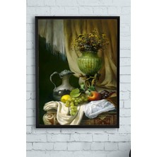 Kazan Hobi Postermanya (PSTER12804) Natürmort Sanatsal Çerçeveli Tablo (40X50CM)