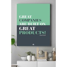 Kazan Hobi Postermanya (PSTER15641) Great Companies Girişimcilik Kanvas Tablo 40 x 60