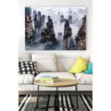Kazan Hobi Postermanya (PSTER15802) Tianzi Dağları Manzara Kanvas Tablo 40 x 60