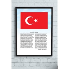 Kazan Hobi Postermanya (PSTER11355) Istiklal Marşı Çerçeveli Tablo 2 (21X30CM)