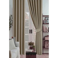 Kazan Hobi Deve Tüyü Kalın Güneşlik Blackout Kararma Fon Perde Düz Dikim 220 x 250