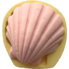 Kazan Hobi Deniz Kabuğu Şeklinde Silikon Pasta ve Seker Hamuru Kalibi 5,5X5X2 cm