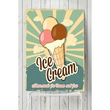 Kazan Hobi Postermanya (PSTER4980) Ice Cream Vintage Poster 60X90CM