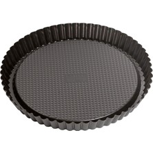 Kazan Hobi Original Kaiser Klasik Meyve Tabanı Tepsisi 28 Cm, Meyveli Kek Kalıbı, Kek Tabanı, Yapışmaz Kaplamalı, Dalgalı Kenarlı Kek Tabanı Tepsisi, Eşit Kızarma, Siyah