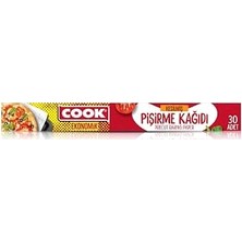 Kazan Hobi Cook Eko Kesilmiş Pişirme Kağıdı, 37 x 42 Cm, 30 Yaprak