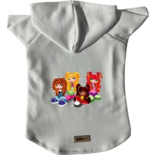 Kazan Hobi Kapişonlu Polar Sweatshirt Köpek ve Kedi Kıyafeti & Elbisesi Beyaz CANDO003 L