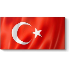 Kazan Hobi Türk Bayrağı Tablosu 80 x 40