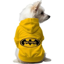 Kazan Hobi Kedi ve Köpek Kıyafeti & Elbisesi Sarı Hoodie Batdog L