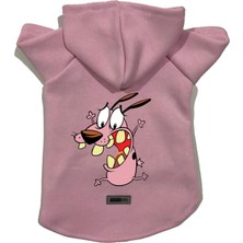 Kazan Hobi Kapişonlu Polar Sweatshirt Köpek ve Kedi Kıyafeti & Elbisesi Pembe Courage S