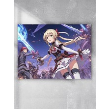 Kazan Hobi Postermanya (PSTER695) Savaşan Anime Kızı Manga Anime Poster - Afiş - Dekoratif Duvar Posteri 70 x 100